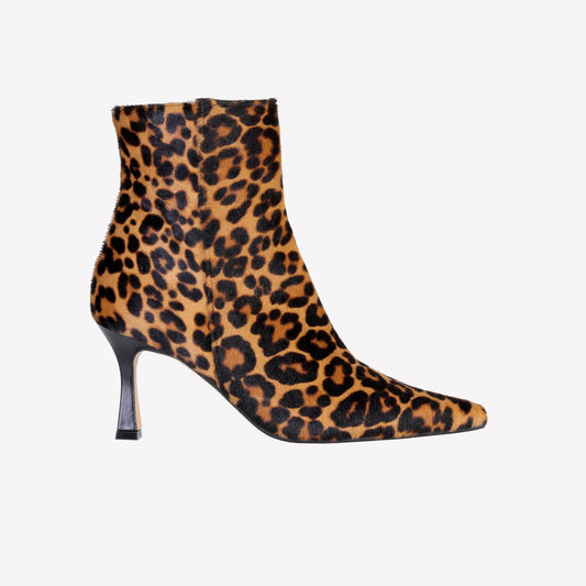 ABBA LEOPARD PRINTED ANKLE BOOT - Women&#39;s Shoes: Elegant Footwear | Official Site