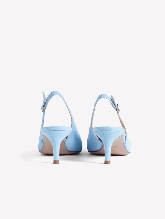 SLINGBACK IN CAMOSCIO COLOR CARTA DA ZUCCHERO ADISA - Azzurro | Roberto Festa