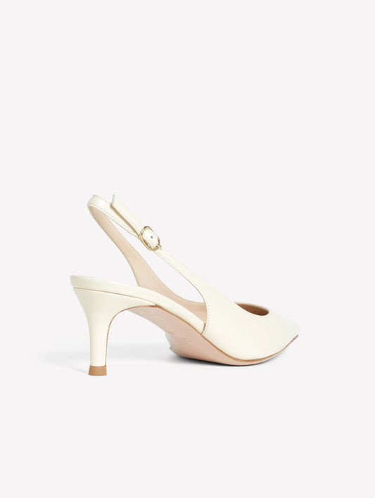 SLINGBACK IN NAPPA CREAM ADISA - Beige | Roberto Festa