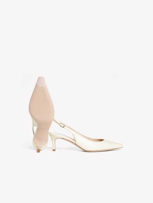 SLINGBACK IN NAPPA CREAM ADISA - Beige | Roberto Festa