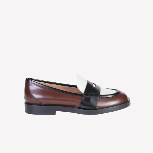 ALIAH LOAFER IN POLISHED CALFSKIN - Loafers and Flat | Roberto Festa