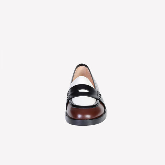 ALIAH LOAFER IN POLISHED CALFSKIN - Nero | Roberto Festa