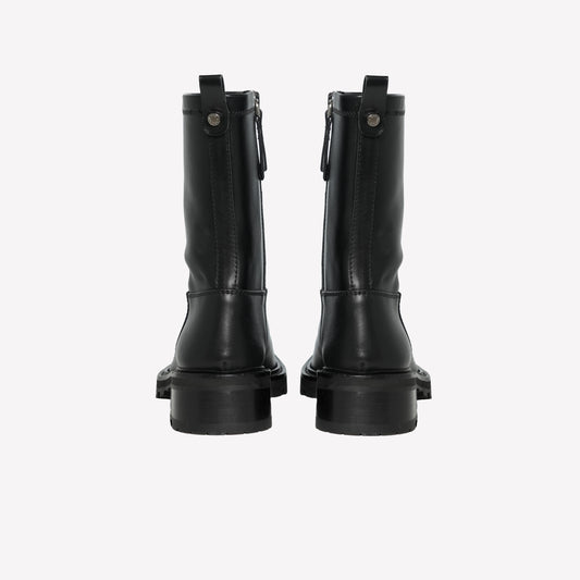 STIVALE CON GAMBALE ALLA CAVIGLIA IN NAPPA STRETCH NERA ANABEL - Nero | Roberto Festa