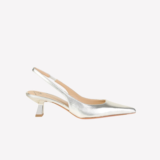 slingback in luxor silver arabel - Argento | Roberto Festa