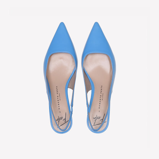 slingback in nappa sky arabel - Azzurro | Roberto Festa