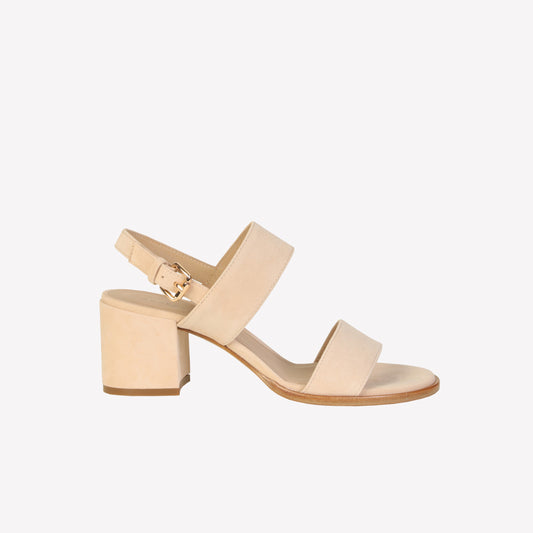 SANDAL WITH STRAP IN OSSO SUEDE ASSIA -  New arrivals | Roberto Festa