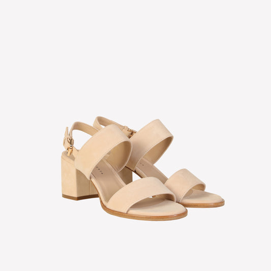 SANDAL WITH STRAP IN OSSO SUEDE ASSIA - Sandals | Roberto Festa