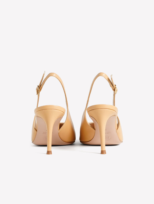 SLINGBACK IN NAPPA COLOR CREMA CON TACCO MEDIO ATLANTE - Crema | Roberto Festa