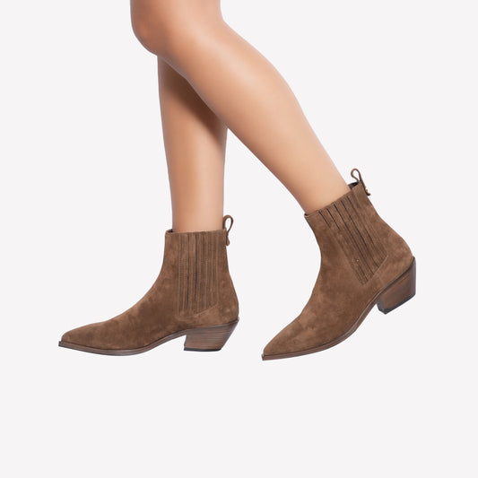 CAMPEROS IN BROWN SUEDE AUREA - Marrone | Roberto Festa