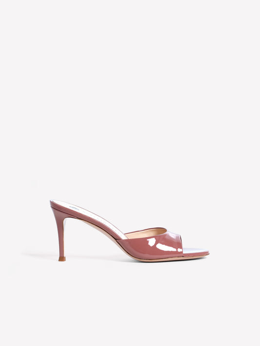 PHARD COLOR PATENT LEATHER MULE WITH MEDIUM HEEL BOA - Sandals | Roberto Festa