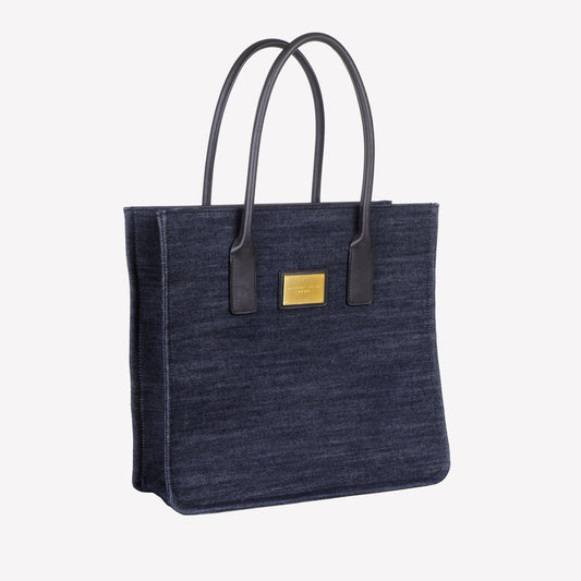 shoulder bag in denim jeans bruna - Blue | Roberto Festa