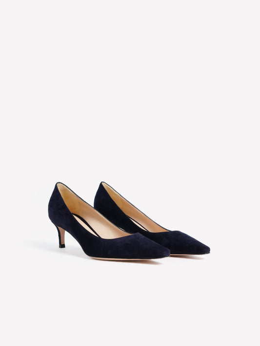 BLU NAVY SUEDE DECOLLETE’ CERERE - Products | Roberto Festa