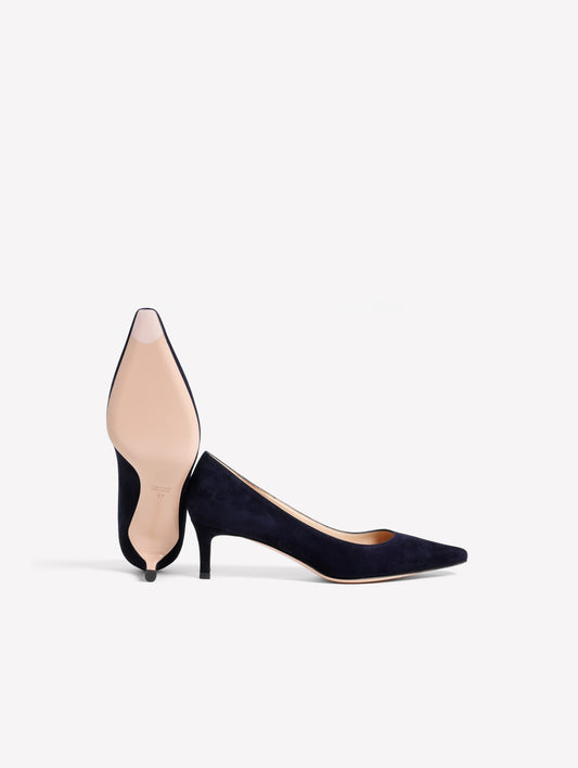 BLU NAVY SUEDE DECOLLETE’ CERERE - Navy blue | Roberto Festa