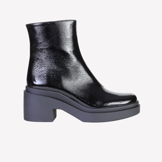 CHLOE ANKLE BOOT IN BLACK PATENT LEATHER - Boots and Booties | Roberto Festa