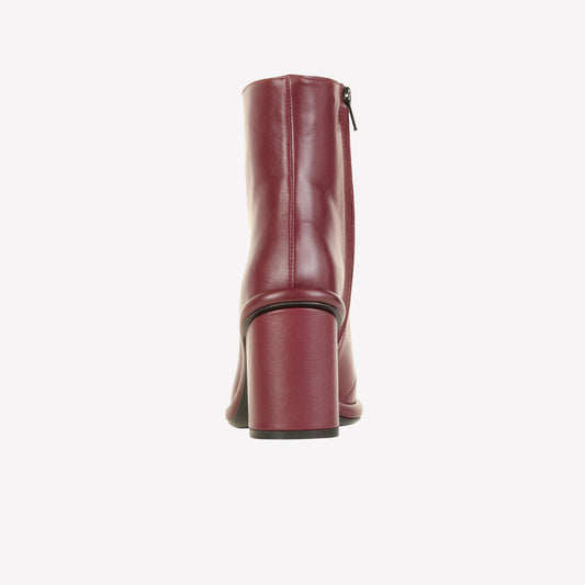 COMMY ANKLE BOOT IN NAPPA BORDEAUX - Rosso | Roberto Festa