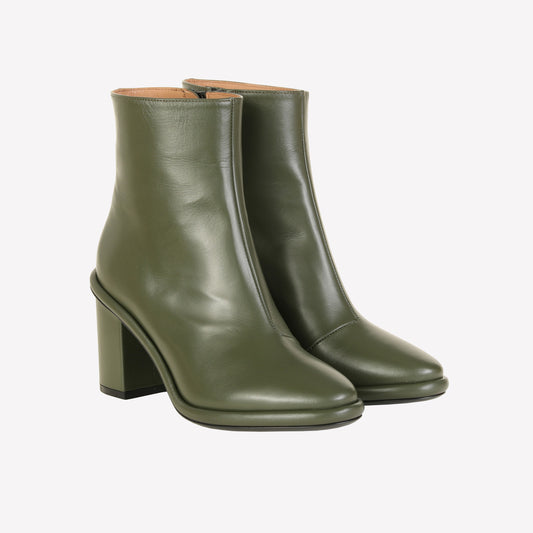 COMMY ANKLE BOOT IN ARMY GREEN NAPPA MILITY - City Hunter | Roberto Festa
