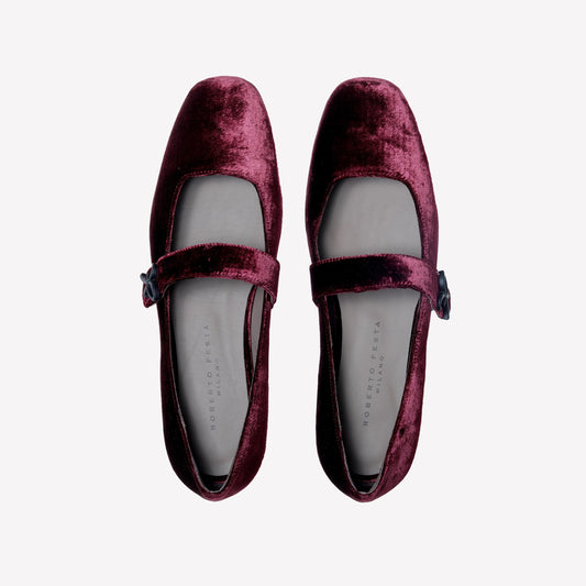 WOMEN'S COTTON & VELVET CHINA DOLL FLAT MARY JANE SHOES - Foto 12