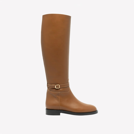 DAVIS TOBACCO KNEE BUCKLED BOOT -  New arrivals | Roberto Festa
