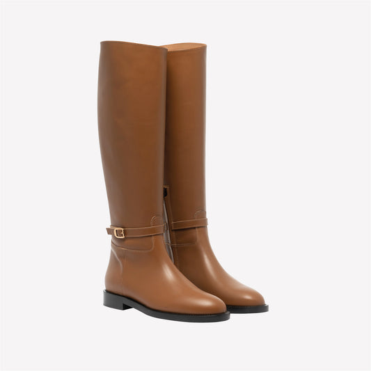 DAVIS TOBACCO KNEE BUCKLED BOOT -  New arrivals | Roberto Festa