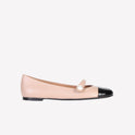 DIVY NUDE MARY JANE FLAT WITH PATENT TOE