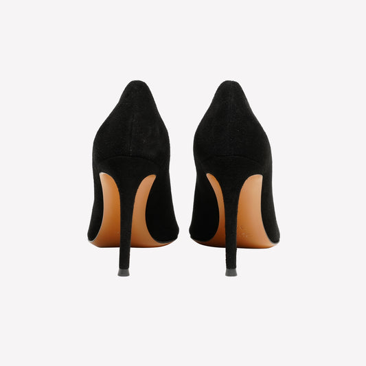 PUMP IN BLACK SUEDE WITH HIGH HEEL ELAIS - Nero | Roberto Festa