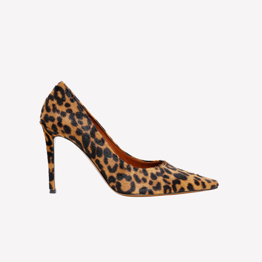 JAGUAR PRINT PONY SKIN PUMP WITH HIGH HEEL ELAIS - Pumps | Roberto Festa