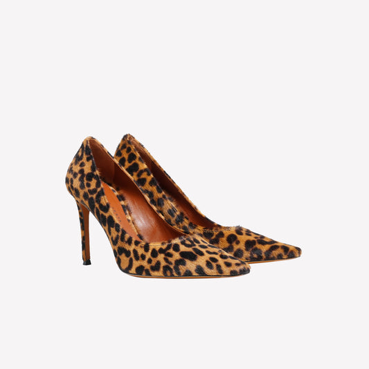 JAGUAR PRINT PONY SKIN PUMP WITH HIGH HEEL ELAIS - Pumps | Roberto Festa
