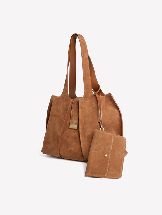 BORSA SHOPPING IN CROSTA COLOR CUOIO ELOISE - Marrone | Roberto Festa