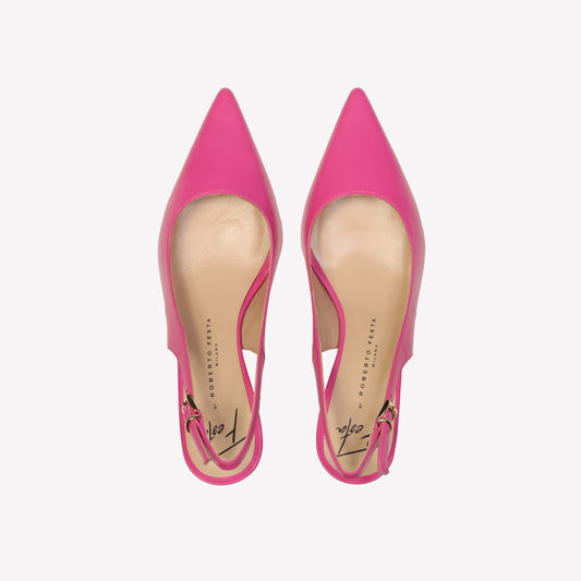 slingback in nappa barbie frans - Rosa | Roberto Festa
