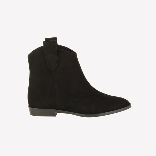 HELLAS BLACK SUEDE ANKLE BOOT - Boots and Booties | Roberto Festa