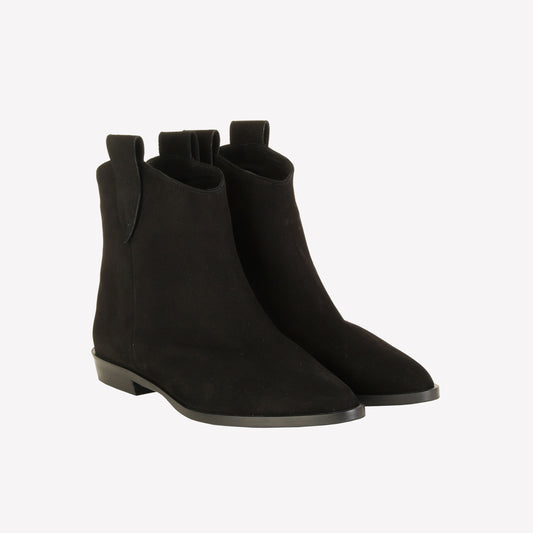 HELLAS BLACK SUEDE ANKLE BOOT - Boots and Booties | Roberto Festa