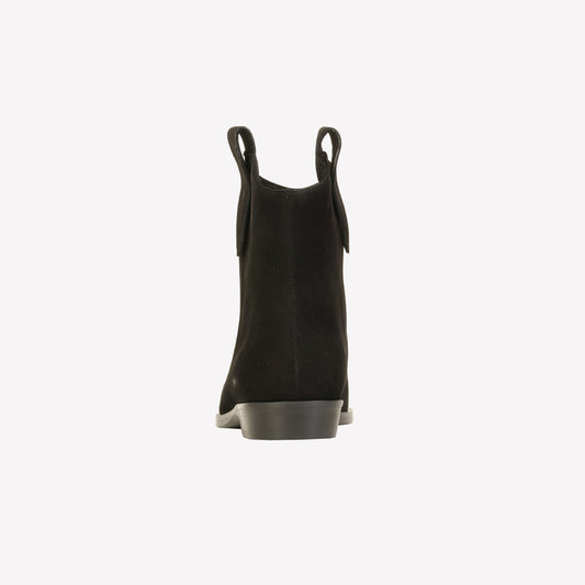 HELLAS BLACK SUEDE ANKLE BOOT - Nero | Roberto Festa