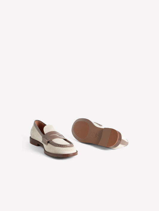 MOCASSINO IN CROSTA COLOR STONE IDREA - Grigio | Roberto Festa