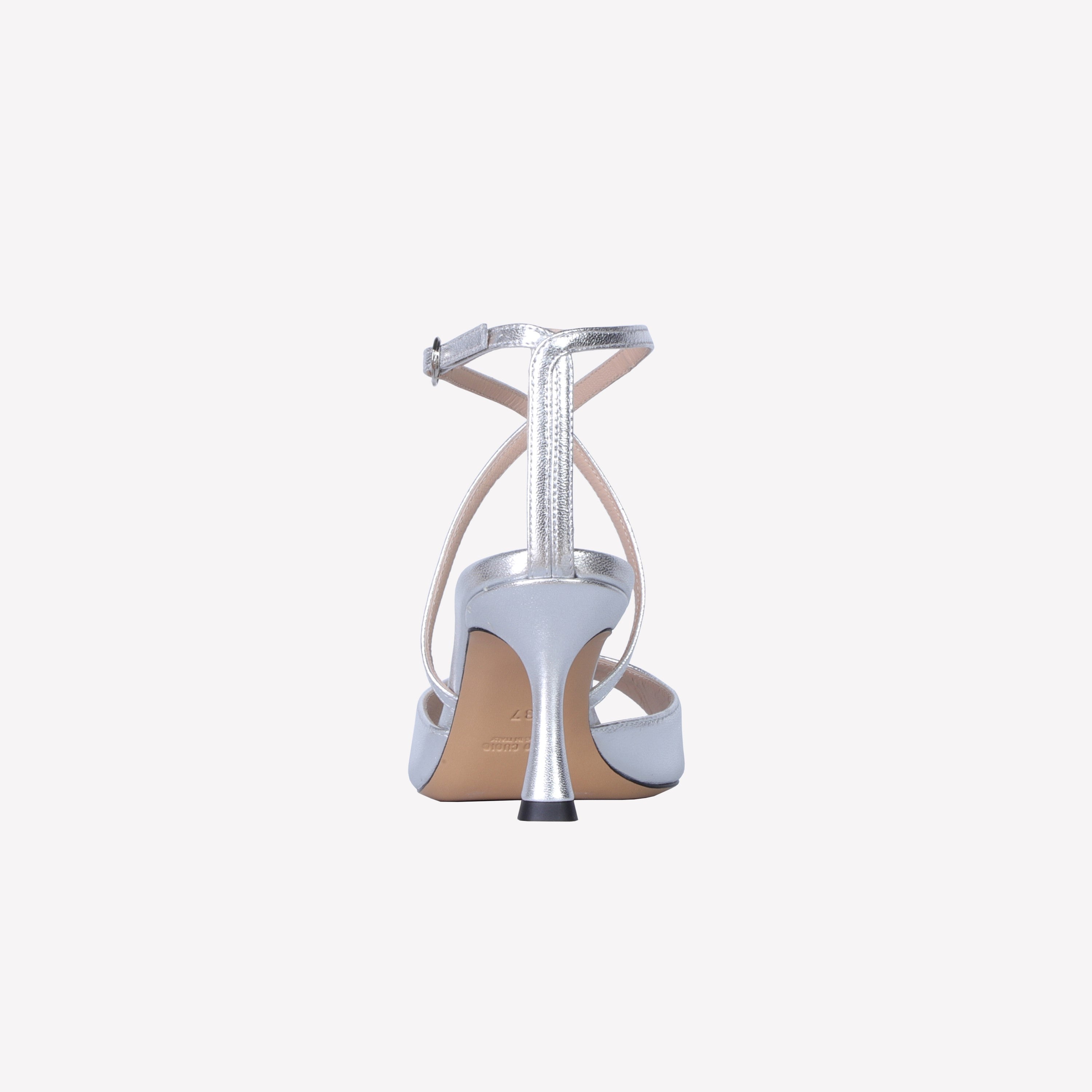 サンダル・ミュール ROBERTO FESTA Women Sandals AMAILUXORSILVER Silver Sandalo In Luxor Silver Con Cinturino Alla Caviglia June