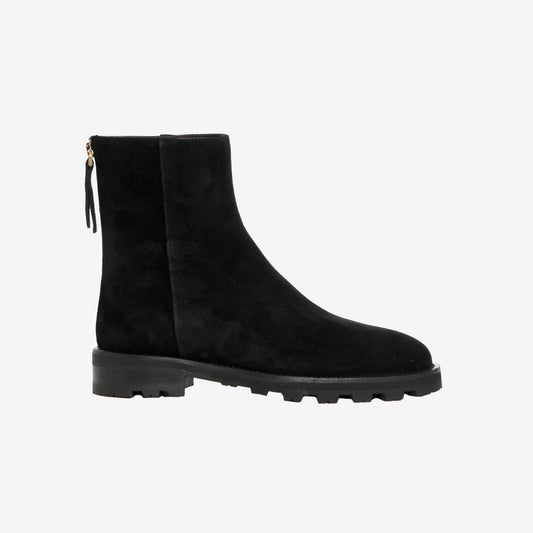 STIVALETTO ALLA CAVIGLIA IN CAMOSCIO NERO CON ZIP SUL RETRO ISA - Nuovi Arrivi | Roberto Festa