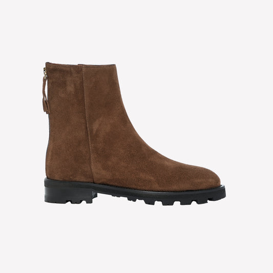 STIVALETTO ALLA CAVIGLIA IN CAMOSCIO MARRONE CON ZIP SUL RETRO ISA - Nuovi Arrivi | Roberto Festa