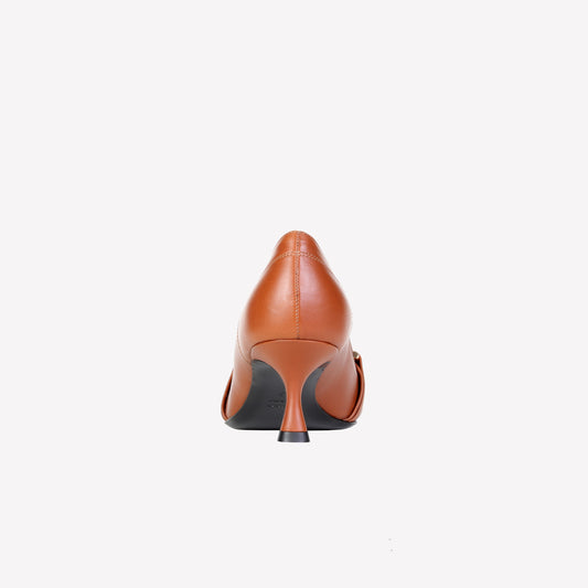 KESY HORSEBIT LOAFER IN COGNAC BROWN CALFSKIN - Marrone | Roberto Festa