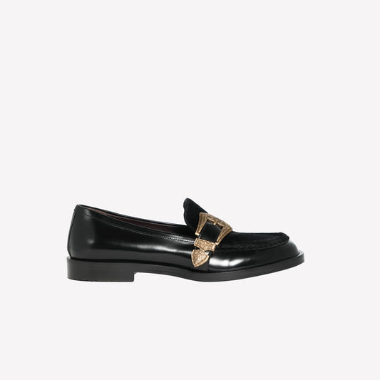 BLACK BRUSHED LOAFER LIRA - Loafers | Roberto Festa