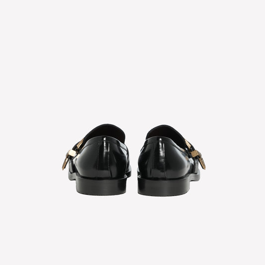 BLACK BRUSHED LOAFER LIRA - Nero | Roberto Festa