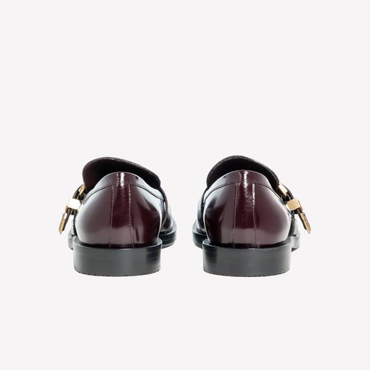 BURGUNDY-COLORED BRUSHED LOAFER LIRA - Bordeaux | Roberto Festa
