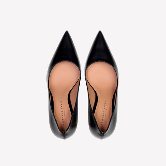 LORY PUMP IN BLACK CALF - Nero | Roberto Festa