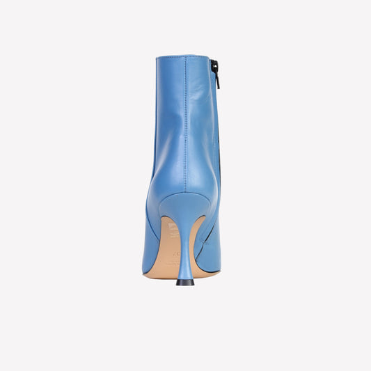 LUISA STILETTO ANKLE BOOT IN BLUE SUGAR CALFSKIN - Azzurro | Roberto Festa