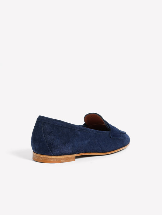 NAVY BLU SUEDE LOAFER MINERVA - Navy blue | Roberto Festa