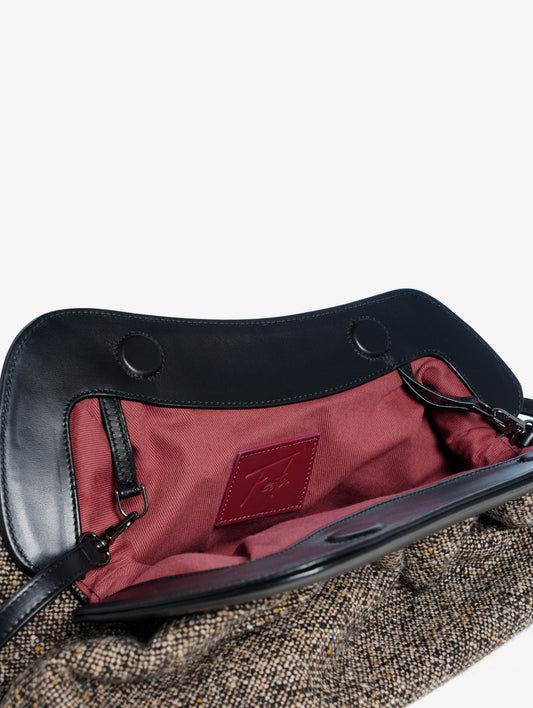 POUCH IN TWEED GRIGIO NAYARA - Grigio | Roberto Festa