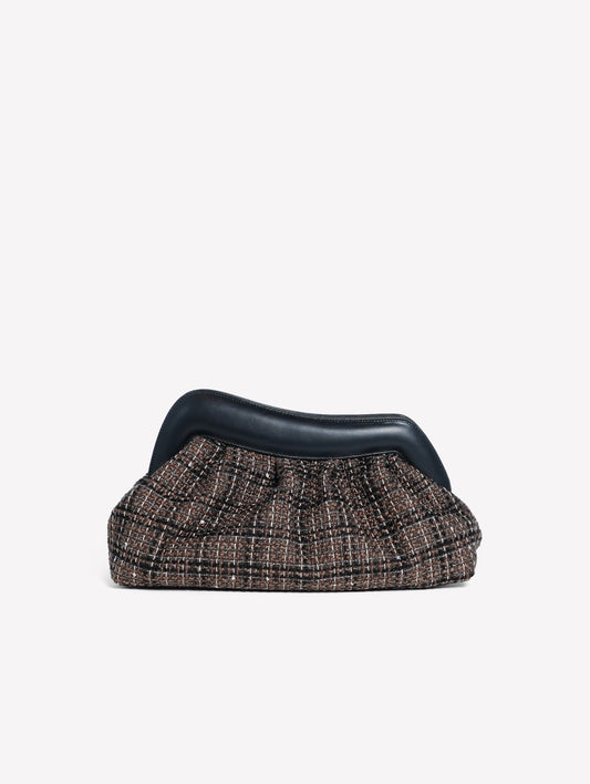 POUCH IN TWEED TAUPE NAYARA - Taupe | Roberto Festa