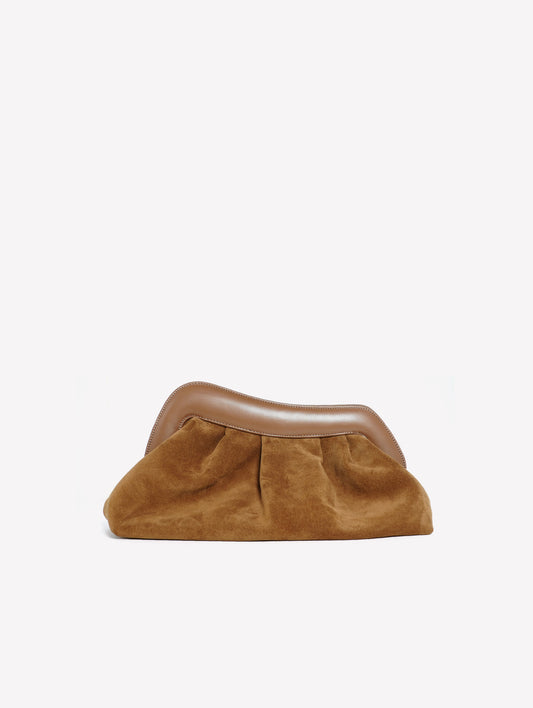 POUCH IN CAMOSCIO MARRONE OLIVA NAYARA - Marrone | Roberto Festa