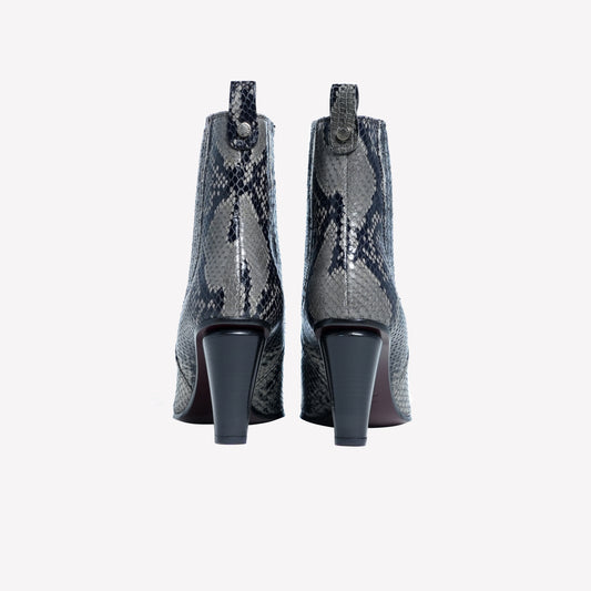BEATLES IN LAMB PRINT PYTHON GREY WITH HIGH HEEL NOVA - Grigio | Roberto Festa