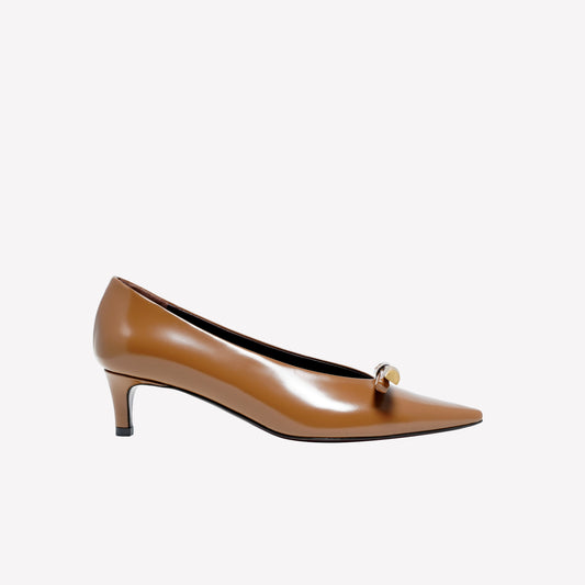 PUMP IN BRUSHED TORTORA COLOR WITH FLAKE AND MEDIUM HEEL ORLA - Pumps | Roberto Festa