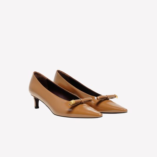 PUMP IN BRUSHED TORTORA COLOR WITH FLAKE AND MEDIUM HEEL ORLA - Pumps | Roberto Festa