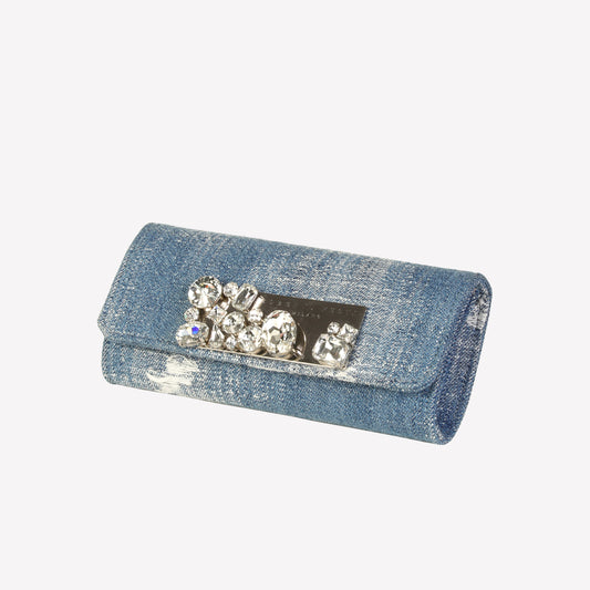 vintage jeans handbag with crystal accessory pat - Products | Roberto Festa